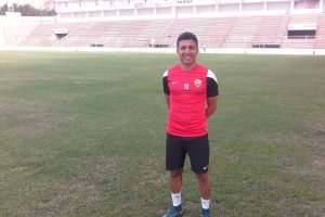 Hicham, esta mañana en el Juan Rojas.