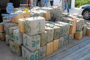 Alijo de hachís decomisado