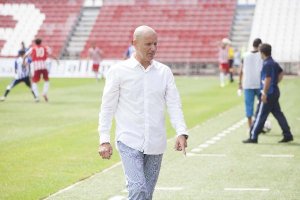 Miguel Rivera, entrenador del Almería B.