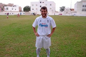 David Rojas luciendo los colores del Plus Ultra.