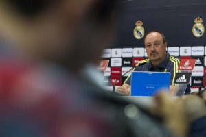 Benítez, en sala de prensa.