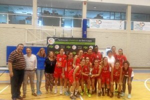 Las chicas del C. B. Almería.