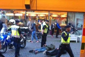 La Policía sueca intervino en la pelea de ultras.