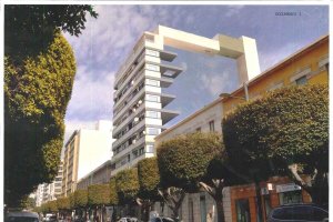 Proyecto para camuflar una medianera en la calle General Segura.