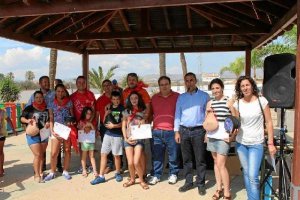 Participante y premiados en la pisada.