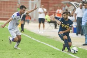 Arconada en primer término y Salmerón al fondo.