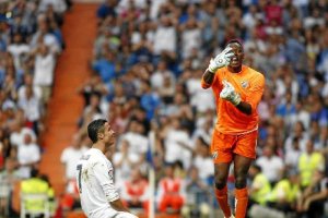 Cristiano no pudo batir a Kameni.