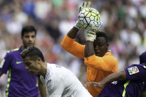 Una jugada del partido.