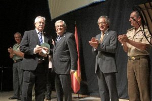 El comisario Custodio Hidalgo, el subdelegado Andrés García Lorca y el director Miguel Ángel de la Cruz