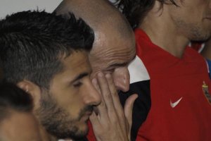 Soriano se emocionó con las palabras de Corona.