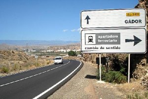 Zona que recorrerían los camiones en el municipio de Gádor