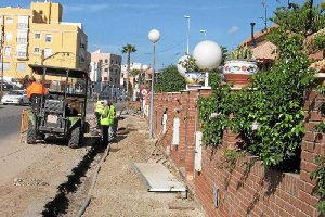 Imagen de los trabajos acometidos en las tuberías