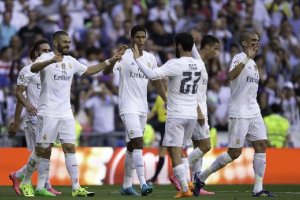 Celebración del 1-0.