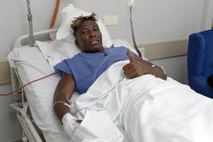 Jonathan Zongo después de pasar por quirófano.