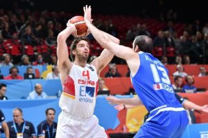 Una jugada del partido.