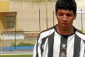 Hicham, cuando era un niño en el Cartagena.