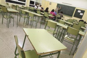 Aula en uno de los institutos de la capital.