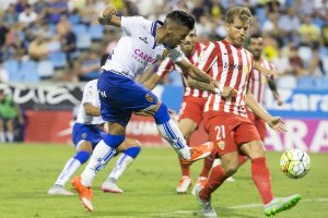 Morcillo, en el Zaragoza-Almería.