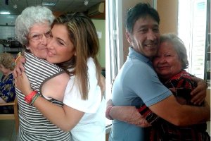 Dos empleados y dos usuarios