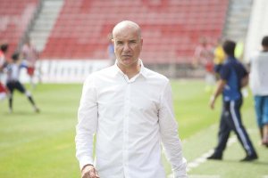 Miguel Rivera, entrenador del Almería B.