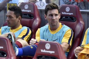 Messi, suplente en el Calderón.
