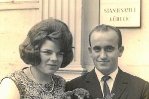 Boda como español en Lubeck con Helga.