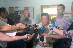 Juan Pallarés, ayer, en la presentación de la Mesa