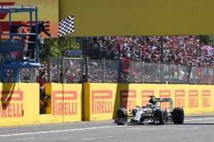 Lewis Hamilton en Monza.