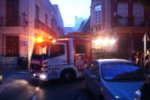 Intervención de los bomberos