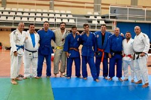 Los profesores preparados para la actividad.
