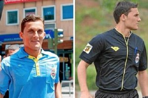 El árbitro canario en su etapa en España.