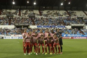 El once del Almería en Zaragoza.