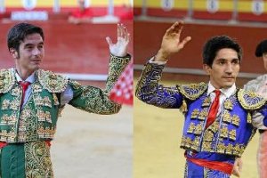 Los novilleros almerienses Sergio Roldán y José Magaña.