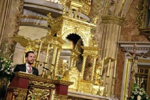 Francisco Segura dio anoche el pregón en honor a la patrona.