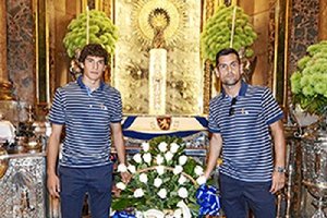 La Virgen del Pilar recibió al Real Zaragoza.