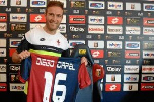 Diego Capel con su nueva camiseta.