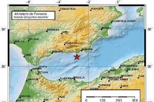 Lugar donde se ha producido el terremoto esta mañana.