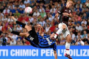 Mateo Kovacic, durante un partido de pretemporada con el Inter.
