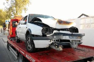 Estado en que quedó el vehículo.