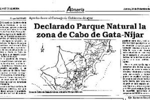Noticia aparecida en LA VOZ del año 1987