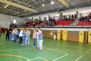 El pabellón de Balerma está listo para el evento.