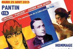 Cartel del homenaje.