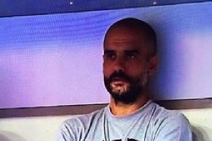 Pep Guardiola antes de enfrentarse al Madrid.