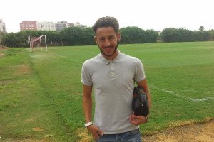 Adri, este jueves en el campo de la Vega de Acá.