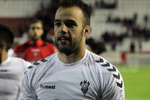 Edu Ramos, en un partido con el Albacete.
