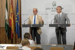 Rueda de prensa tras el Consejo de ayer.