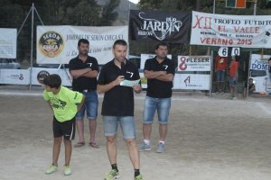 Miguel Ángel fue el speaker en la entrega de trofeos.