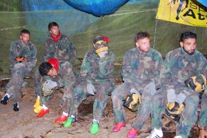 El Almería jugó al Paintball en Candamo.
