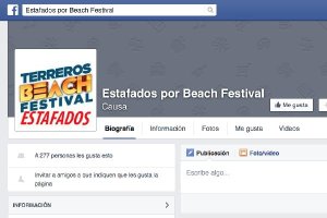 Imagen de la comunidad de estafados en Facebook