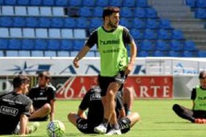Dani Pacheco con el deportivo Alavés.